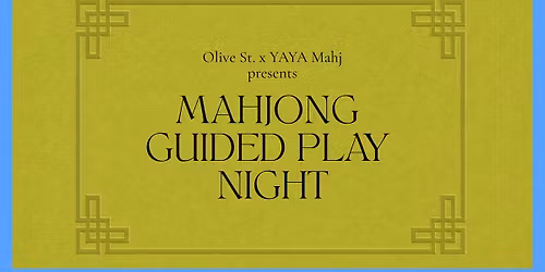 Mahjong Social Club: Guided Play Evening