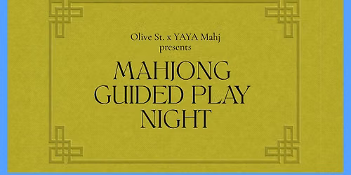 Mahjong Social Club: Guided Play Evening