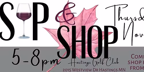 Sip and Shop-Hastings Public House 5:00-8:00