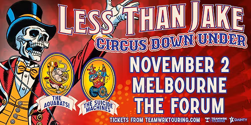 Less Than Jake - 'Circus Down Under' Tour | Melbourne (Public Holiday Eve)