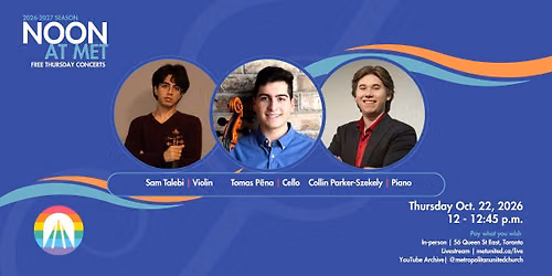 Noon at Met | Piano Trio - Oct 22\/26