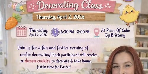 Easter cookie decorating class