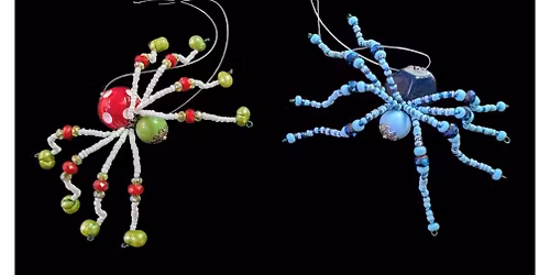 Beaded Lucky Spider Sun Catcher