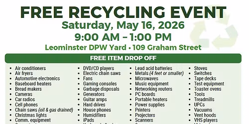 Free Recycling Event