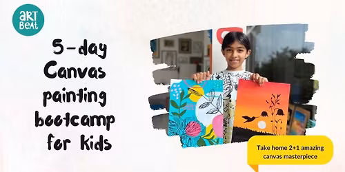 5-day Canvas painting bootcamp for kids
