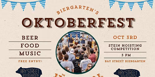 Biergarten October Oktoberfest Stein Hoisting Sign Up