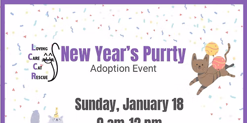 New Year\u2019s Purrty Adoption Event