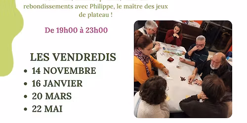 Soir\u00e9e jeux de plateau 2025-2026