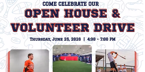 OPEN HOUSE AND VOLUNTEER DRIVE