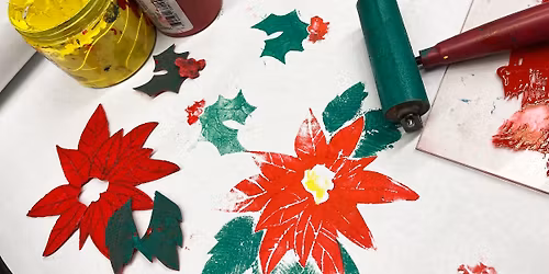 Homemade Holiday Giftwrap - Basic Printmaking Workshop
