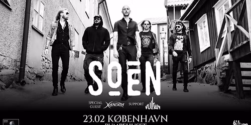 SOEN (+ special guest: Xandria og support: Vulkan) - 23. februar - Pumpehuset