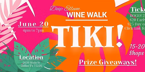 Tiki Party! Wine Walk