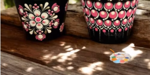 Dot Mandala: Spring Planter Pot