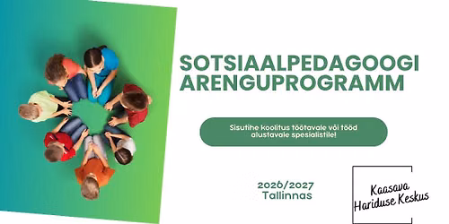 Sotsiaalpedagoogi arenguprogramm alustab!