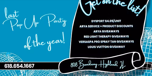 Last Pop Up Party of 2025! 