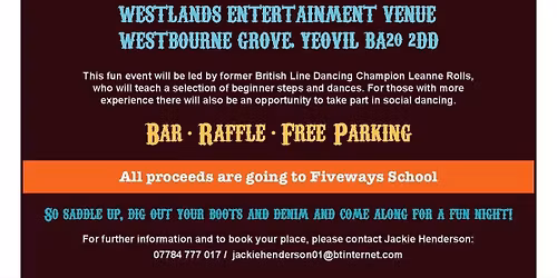 Charity Evening of Line Dancing