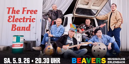 FREE ELECTRIC BAND | 70s TRIBUTE | BEAVERS Musikclub | Erlenbach am Main