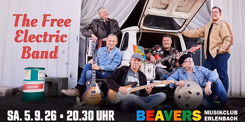 FREE ELECTRIC BAND | 70s TRIBUTE | BEAVERS Musikclub | Erlenbach am Main