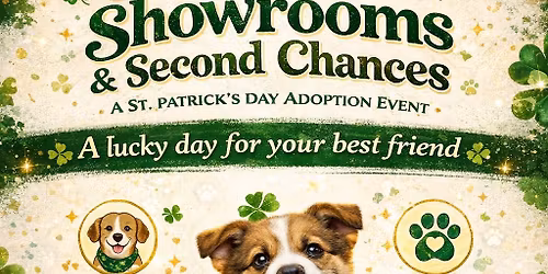 \ud83c\udf40Shamrocks,Showrooms & Second Chances Adoption Event \ud83d\udc3e at Community Motors