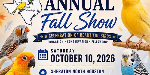 Canary & Finch Society Annual ALL BIRD Show