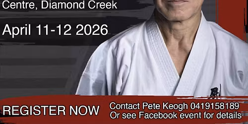 Taira Masaji Sensei Melbourne Seminar 2026