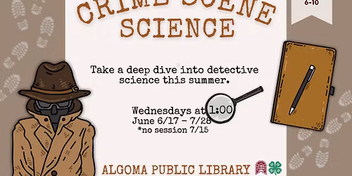 Crime Scene Science at the Algoma Public Library