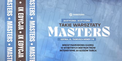 TAKIE WARSZTATY MASTERS | Takie Studio w Gdyni