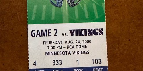 Indianapolis Colts at Minnesota Vikings Tickets