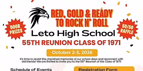 Leto 55th Reunion - Class of '71