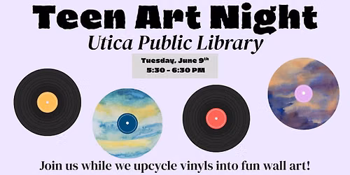 Teen Art Night: Vinyl Painting