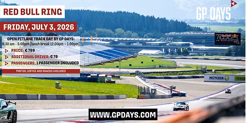 Track Day Red Bull Ring | OPEN PITLANE