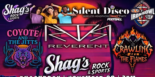 Coyote and The Jitts w\/The Reverent and Crawling from the Flames LIVE@Shag's