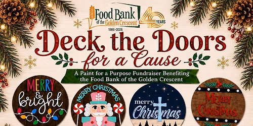Deck the Doors for a Cause - Benefiting The Food Bank of the Golden Crescent