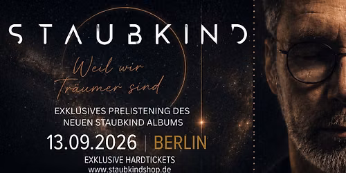STAUBKIND - PRELISTRENING KONZERT ZUM NEUEM ALBUM
