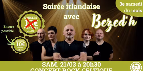 Concert rock celtique avec B\u00e9z\u00e8d\u2019H