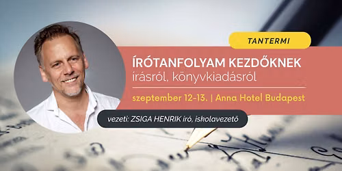 \u00cdr\u00f3tanfolyam kezd\u0151knek \u2013 Anna Hotel Budapest
