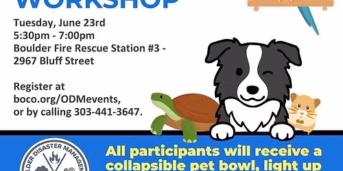 Pet Preparedness Workshop