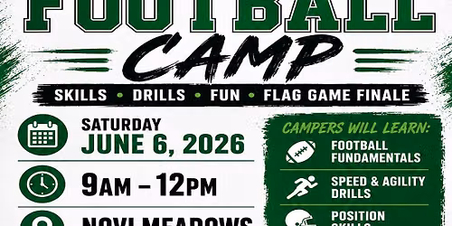 FREE - Novi Bobcats Youth Football Clinic