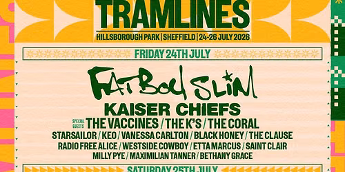 Tramlines Festival 2026 - Saturday Tickets