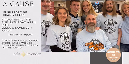 Shop for a Cause in Support of Dean Vetter