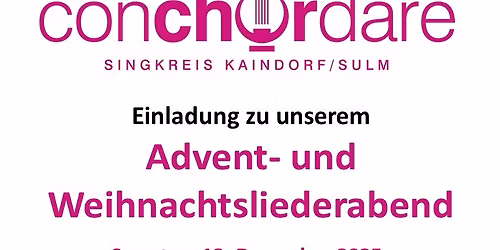 Advent- und Weihnachtsliederabend