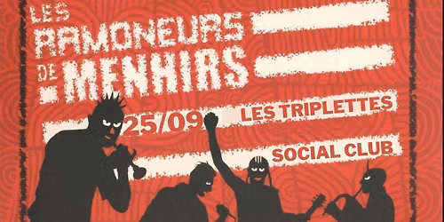 Les Ramoneurs de menhirs en concert aux Triplettes Social Club 