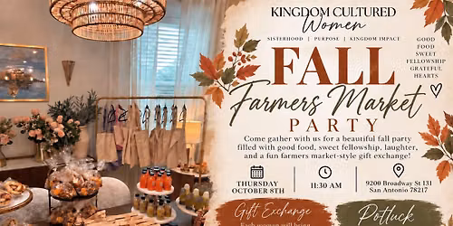 KCW Fall Farmer\u2019s Market Gathering \ud83e\uddfa