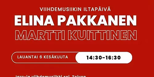Viihdemusiikin iltap\u00e4iv\u00e4 | Elina Pakkanen & Martti Kuittinen |  T O I V O