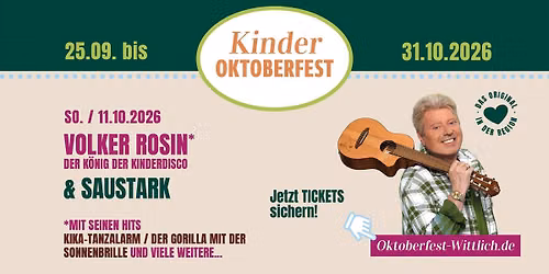 Oktoberfest Wittlich - Kinder-Oktoberfest mit Volker Rosin
