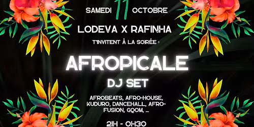 Soirée AFROPICALE 🏝️☀️🎧🪘🔊