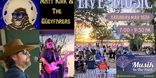 May 16th Live Music in The Park