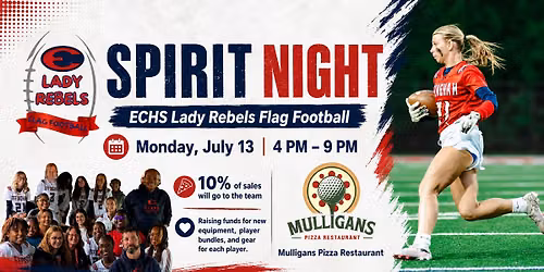 ECHS Lady Rebels Flag Football Spirit Night