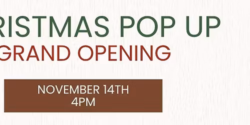 Christmas Pop Up Grand Opening + Live Music with Matt Glenna