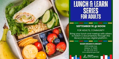 Lunch & Learn Series (Sears Branch)